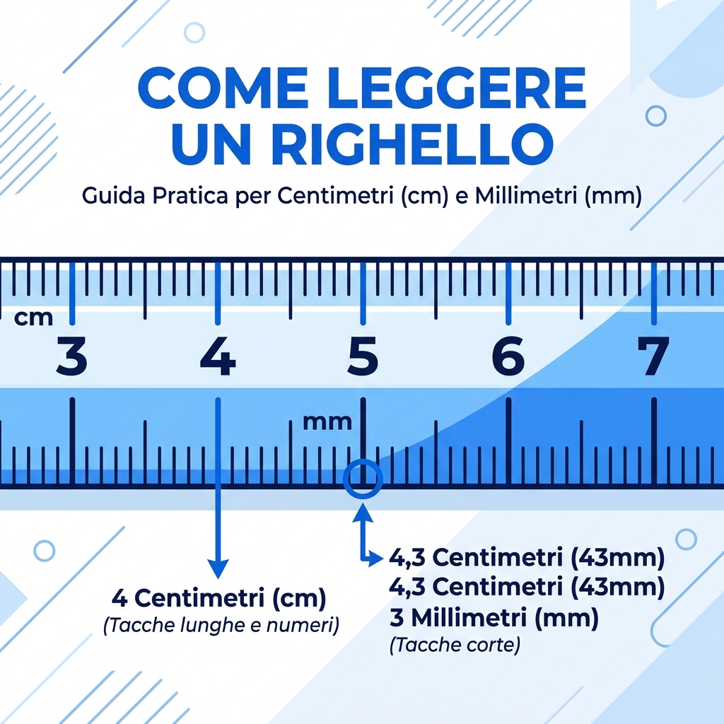 Come Leggere un Righello in Centimetri e Millimetri