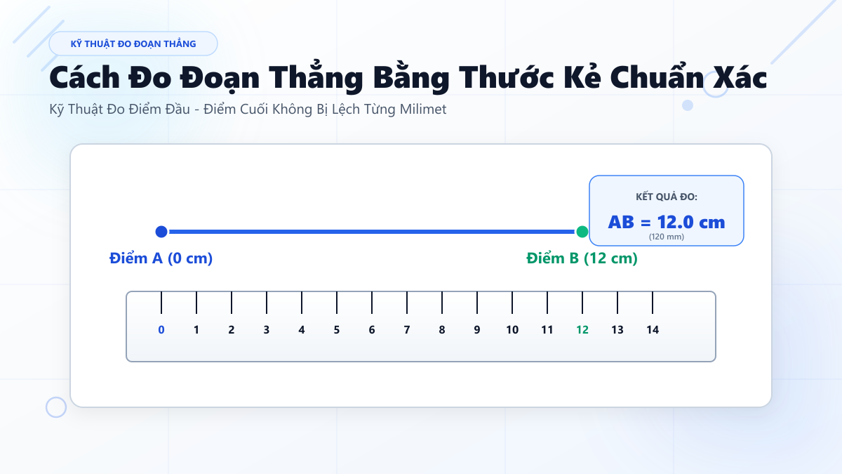 Cách Đo Độ Dài Đoạn Thẳng Bằng Thước Kẻ Chuẩn Xác Nhất