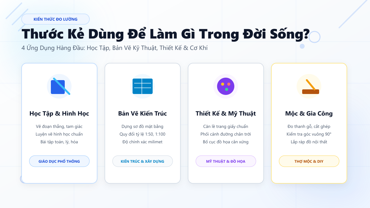Thước Kẻ Dùng Để Làm Gì? Công Dụng Của Thước Kẻ Trong Đời Sống